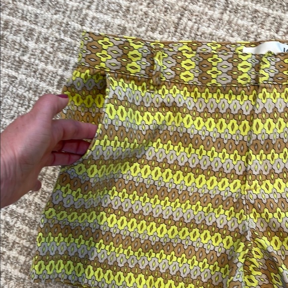 Joe Fresh Women's Patterned Shorts - Yellow and Brown - Picture 2 of 5